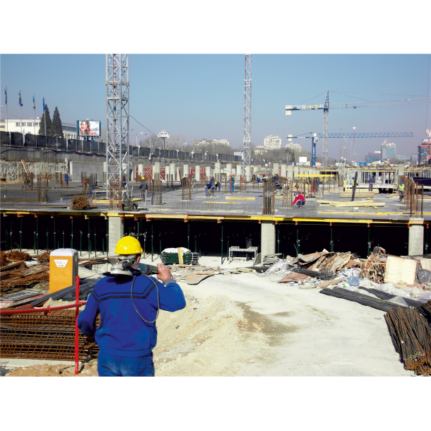 Euro formwork prop of class D | galvanized, with external thread | extension length: 2.24 m - 4.00 m